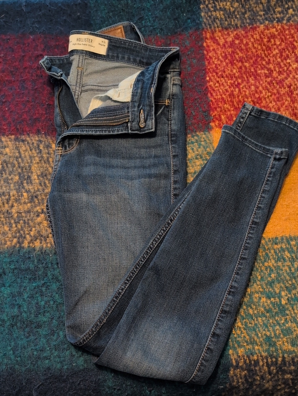 Hollister Mid-Dark Blue Skinny Jeans
